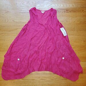 NWT Heather Laine Lightweight Asymmetrical Tunic L